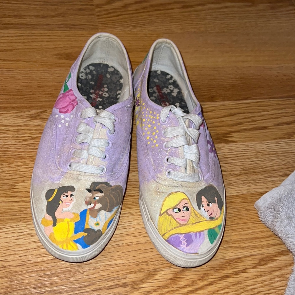 Hand painted Disney shoes